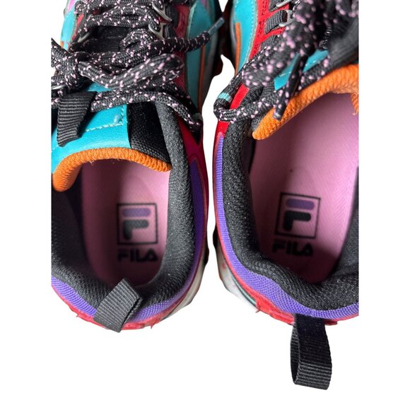 Fila Oakmont Shoes Sneakers Trail Size 6.5 Multi Color Leather Athletic Hiking - Picture 6 of 10